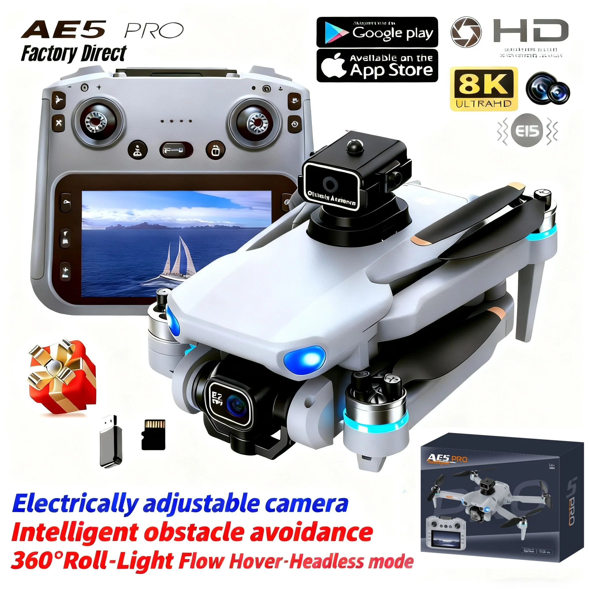 AE5 Pro Drohne 8K HD 4,5-Zoll- – Drone Multispectral Bewertung und Preis