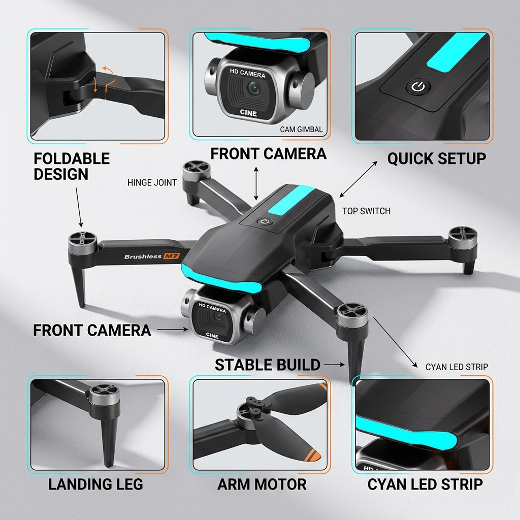 Neue M7 RC-Drohne Professionel – Drone Multispectral Bewertung und Preis